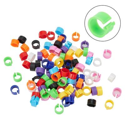 100 peças 8mm Anéis de Perna Banda Pé Para Pássaro Galinha Brahma Pintinhos Codorna Pombo Pombas / Novo