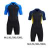 Shorty Combinaison Integrale Homme Fermeture Eclair Avant pour Surf Chasse Sous-Marine M Jaune