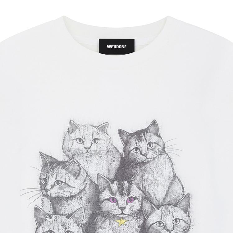 We11done 25 Autumn Winter Amber Long Sleeve T-Shirt Unisex T-Shirts White WD-TT3-25-756-U-WH