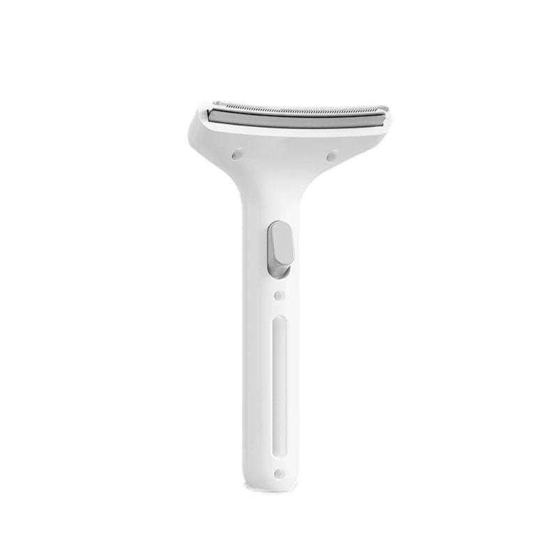 

Dog Grooming Brush For Loose Hair Removal Gentle Massaging Comb Reduces Shedding ABS Plastic Durable Design белый