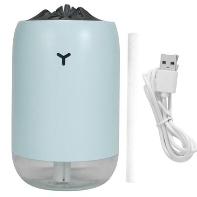 260ml USB Desktop Luftbefeuchter Tragbarer Luftdiffusor mit Nachtlicht für Heim- BürobedarfBlau
