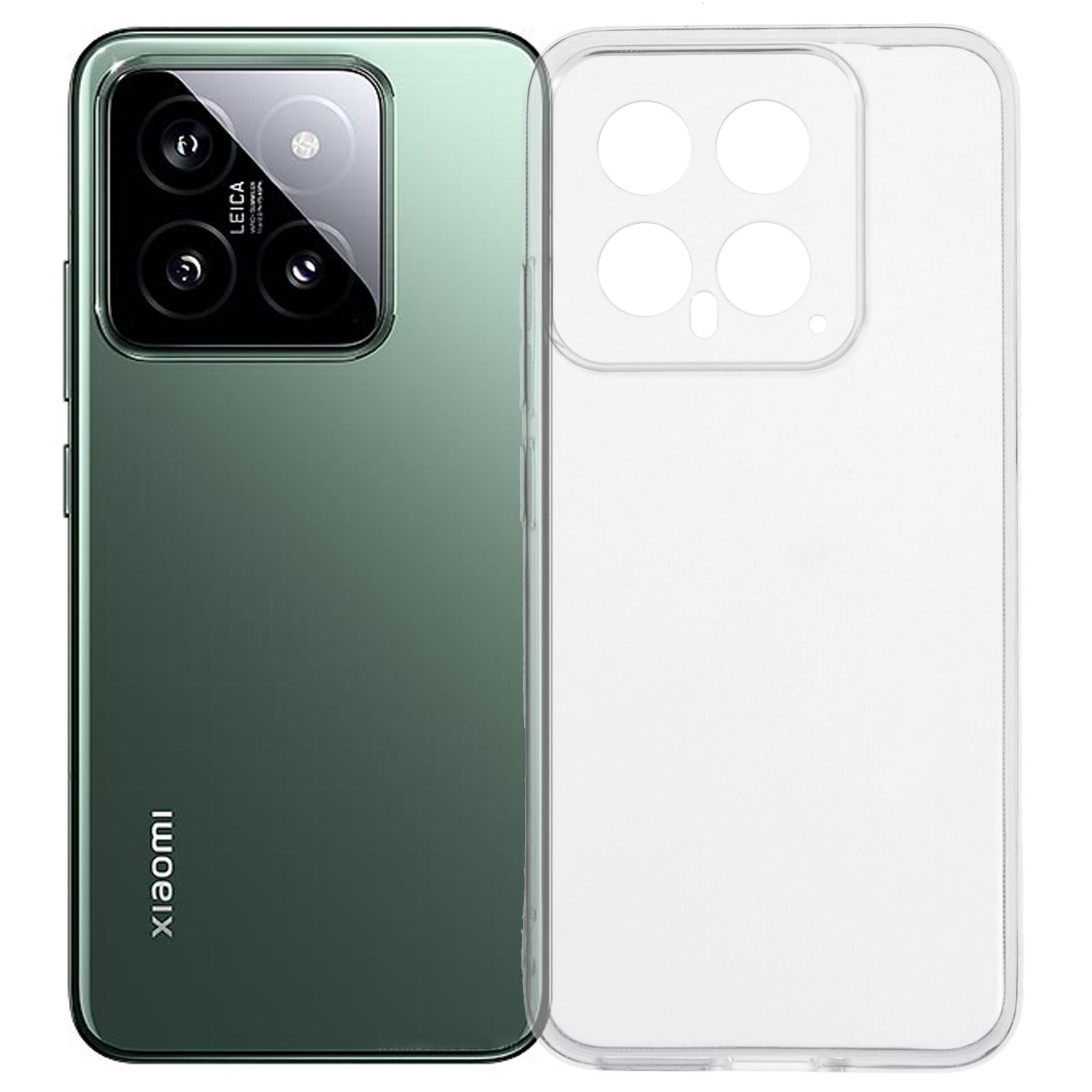 

For Xiaomi 14 Case Watermark-Free 2.0mm Clear Phone TPU Cover A