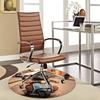 1pc Teddy Bear On Scooter Round Carpet - Anime Design, Office Chair Mat, Non-Slip Rug, Seasonal Gift, Suitable for Home Decor, Living Room, Bedroom, G