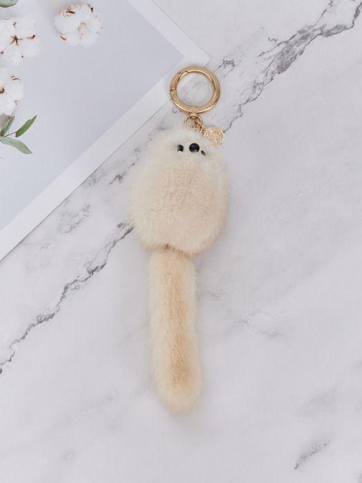 Maia Mink Tail Keychain Charm