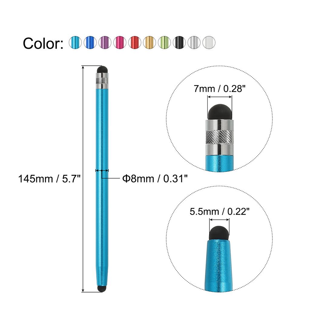 3/5Pcs Stylus Pens for Touch Screens Dual Rubber Tips Capacitive Stylus Universal Mobile Phone Tablet Pen Sensitivity Precision