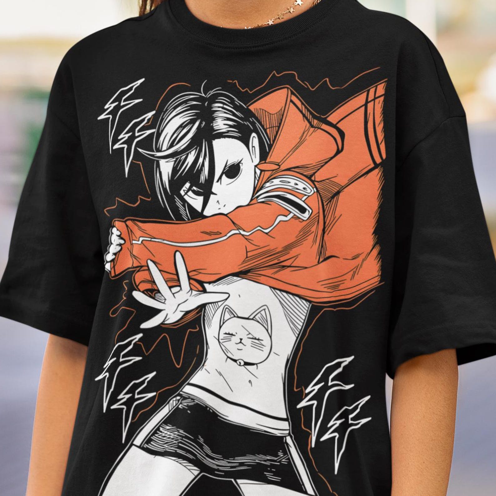 Anime Shirt, Vintage Manga Tee, Japanese Graphic Anime T-Shirt, Psychic Power Shirt, Alien Ghost Anime Lovers Tee Special Unisex Manga Shirt 2XL