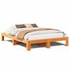 VidaXL Cadre de lit sans matelas cire marron 140x190cm bois pin massif 3308746