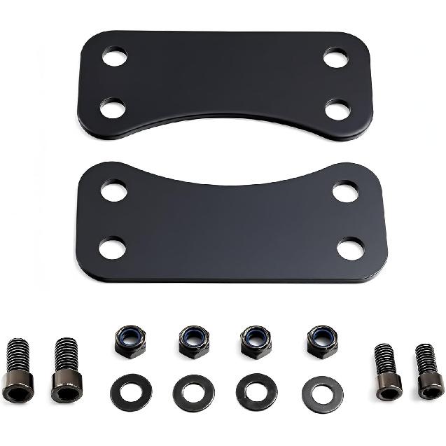 Motorcycle Risers/Lift Brackets Fender for 21" Wheel Upgrade Harley Davidson Touring 2014-2025 (Black)