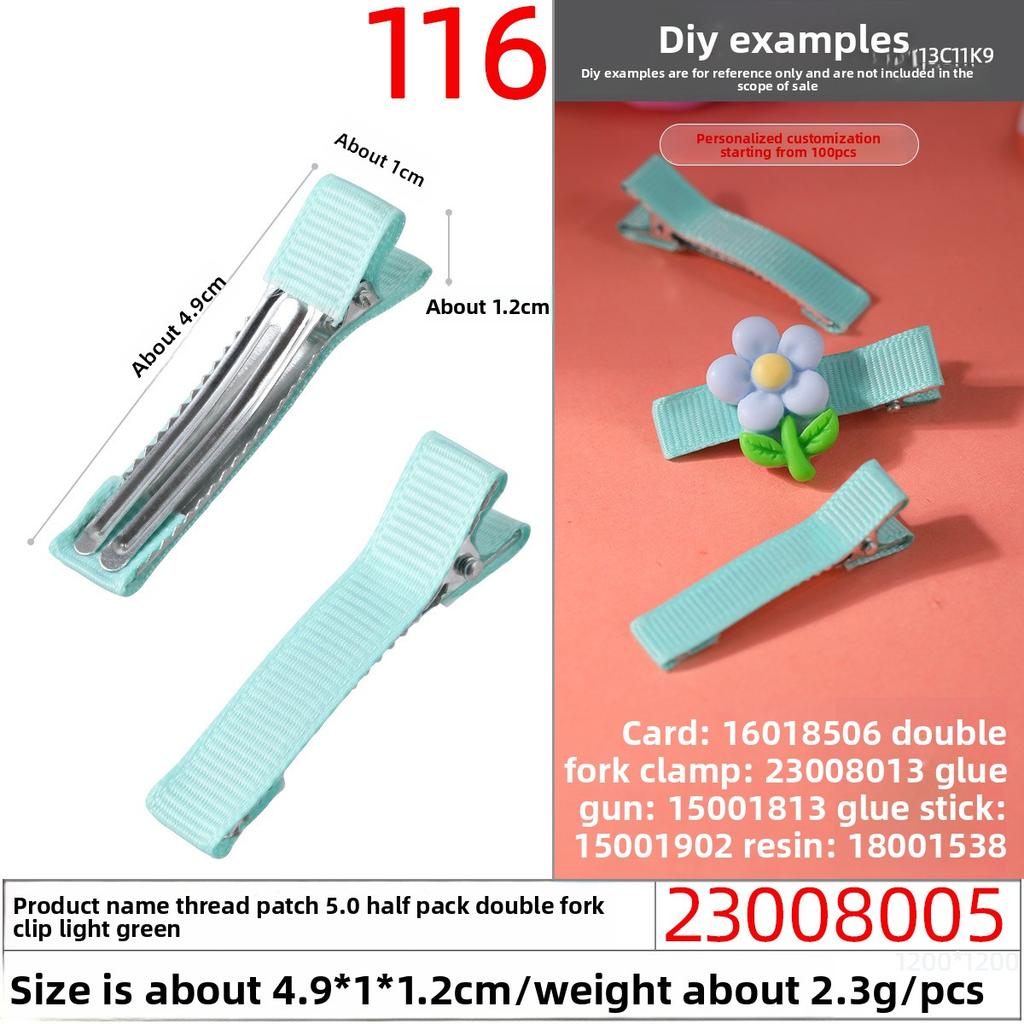 Thickened Duckbill Clips Fabric Hair Clips Edge ClipsHandcrafted Hair Accessory Materials Hair Accessory Accessories