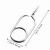 2PCS Stainless Steel Fly Tying Pliers Threaded Clamps Hackle Pliers Fly Fishing Pliers  Fly Tying