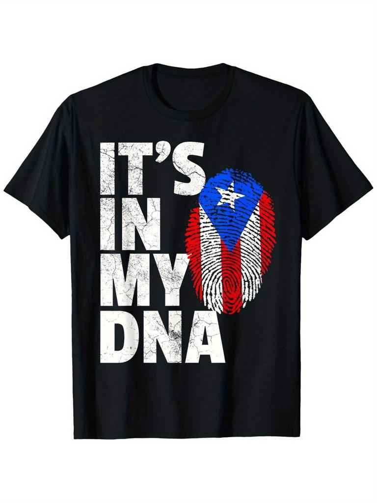 This Graphic TShirt Features The Puerto Rican Flag And Is Made of 100 ItS a Black Casual Tee Suitable for Men Women Boys
