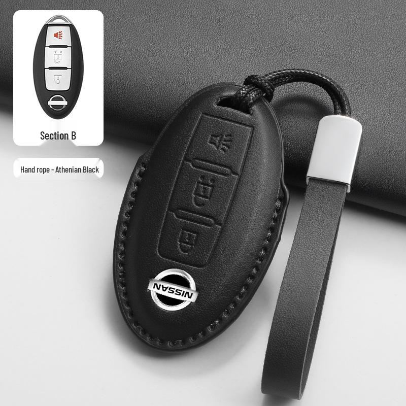 Pinke Schlüsselhülle für Nissan Patrol Y62 5-Tasten Smart-Schlüssel (2018-2019)