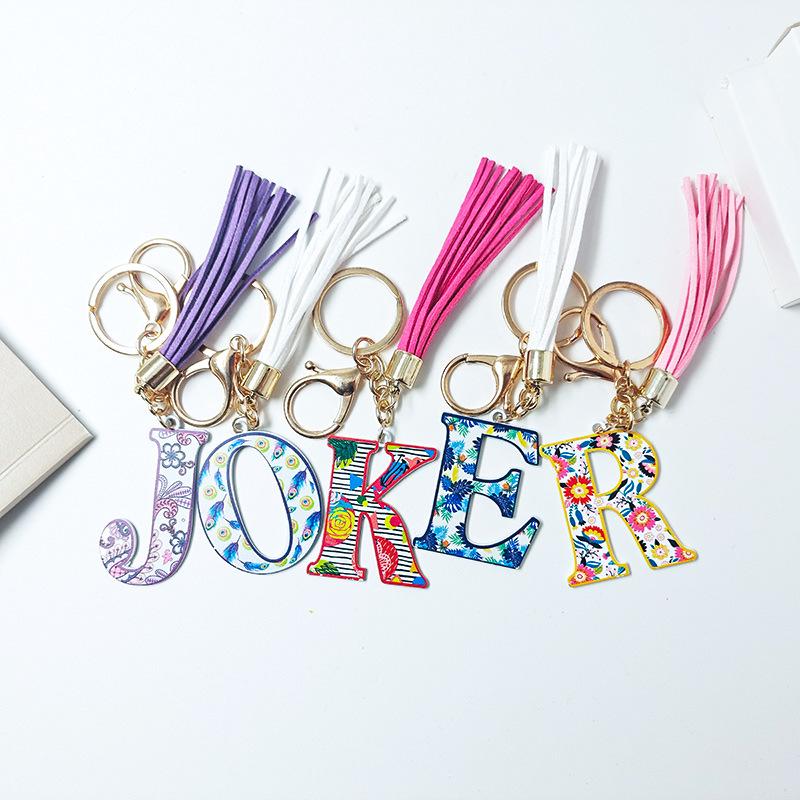 Colorful English Alphabet Keychain & Graduation Gift Accessory