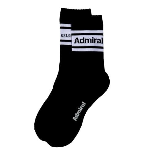 Admiral Golf Men s Line Mid Socks, Black, ADMB4B19