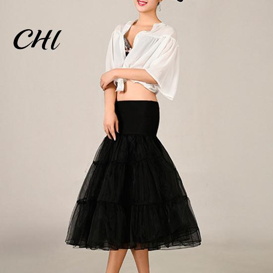 Damen Unterrock Braut-Unterrock Einfarbige Mehrschichtige Durchsichtiger Netzstoff Großer Saum Cosplay Vintage Hohe Taille Hochzeits-Krinoline für Party