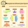 Magnetic Geometric Shapes Teaching Aids for Primary School Math (Grades 1-2)