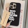 Simple English Letter Korea Style Phone Case For iPhone 16 15 14 11 13 12 11 Pro Max 16E X XR XS Max 16 15 Plus Shockproof Cover