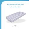 JILONG Double Size Inflatable Air Mattress with Flocked Surface for Home and Outdoor Use