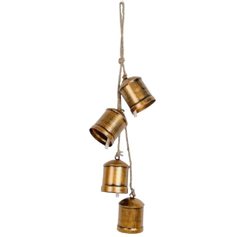 Cow Bells Gold Christmas Decoration Wind Chime Bell Party Scene Props Setting