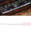 Matte Silver Center Right A/C TEMP Switch Button Trim Strip ABS Fit For Mercedes-Benz E-Class W212 2008 2009 2010 2011 2012-2014