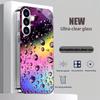 Color water droplet electroplated glass phone case suitable for Samsung Galaxy S26 S25 S24 S23 S22 S20 FE/Ultra/Plus anti drop