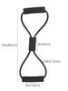 Yoga Resistance Bands Elastic Sports Exercise Puller 8-shaped Chest Expander Pilates Gym Fitness Equipment Strength Training