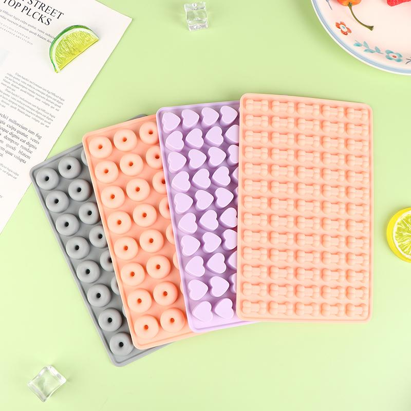 1Pc Bear Doughnut Heart Bone Chocolate Mold Silicone Candy Mold Diy Candy Fondant Mold Cake Baking Decorating Tools