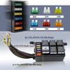 WYPabiqis 12V Automotive Fuse And Relay Box, with Pre-Wires, Fuse Relay Block, Universal Fuse Block and Relay Kit for Cars Trucks Marine Boat