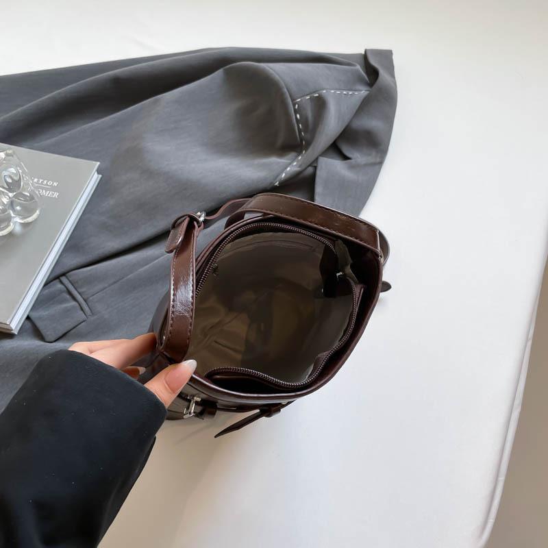 Simple Single-shoulder Bag, Elegant Crossbody Bag, Bucket Bag, Commuter Bag for Women