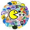 10/30/50pcs Funny Geek Java Programming Cartoon Stickers for Laptop Stationery Waterproof Programming Luggage Sticker