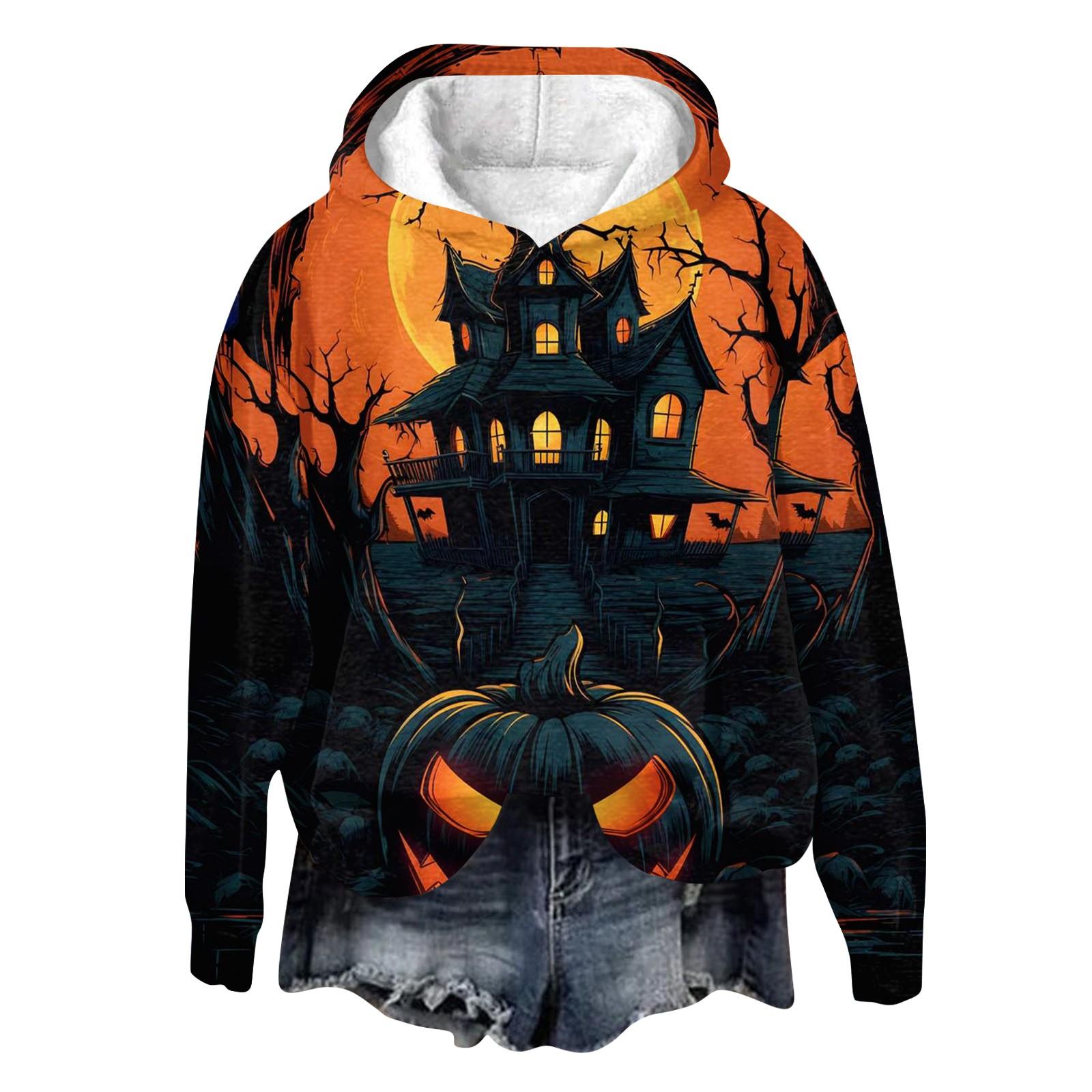 

Топ Хэллоуин Печатный Топ Печатный Топ Осенний Обычный Топ Женский Печатный Топ L золотой