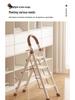 Thickened Carbon Steel Folding A-Frame Ladder: Indoor Multifunctional Step & Telescopic Climbing Ladder for Housewarming