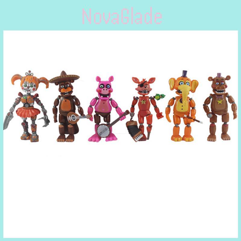 Pět nocí u Freddyho Svítící Akční Figurky z PVC Perfektní na Dortové Ozdoby