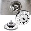 Sink Drain Strainer Stainless Steel Kitchen Sink Strainer Plug Fit for 84mm 863mm Sink Diameter Drain Waste Stopper