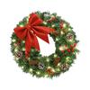 Artificial Wreath for Front Door Party Table Centerpieces Light up Christmas Wreath for Indoor and Outdoor Decoration