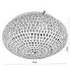 Turkish Glass Mosaic LED Round Ceiling Lamp - 10 Inches Modern Home Lighting Fixture.