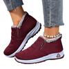Shoes Women's New Winter Cotton Shoes Are Comfortable and Warm, Fleece Thickened Sports and Casual Mom Shoes Soft Soles Snow Boots Women