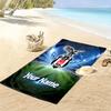 Personalisierbares Besiktas JK Logo Print Strandtuch, Großes Weiches Schnelltrocknendes Handtuch für Strand Camping Schwimmen