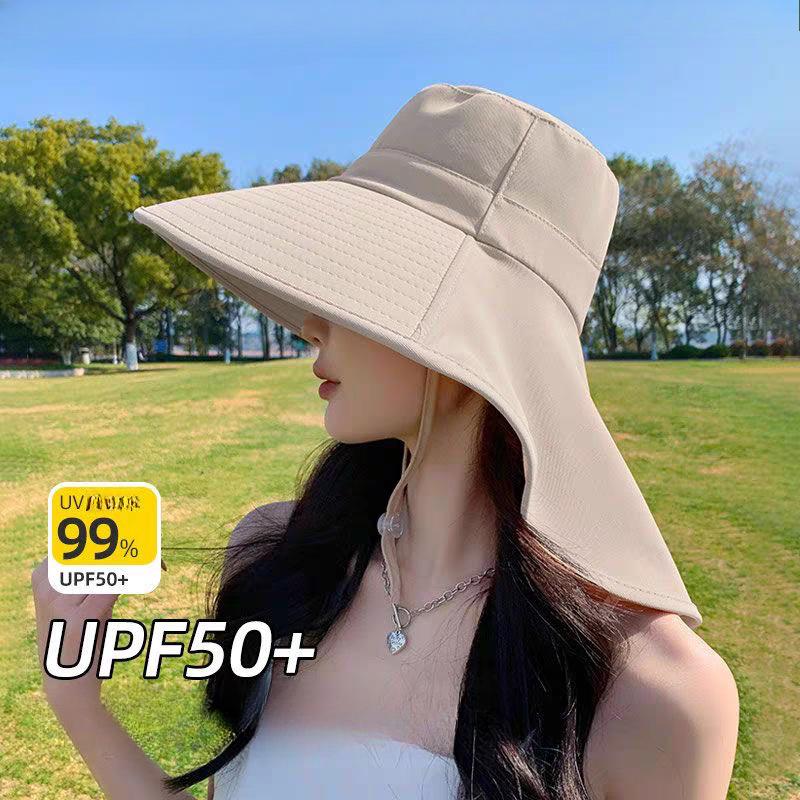 New Style, Summer UV Protection, Face Shield Hat, Shawl Neck Protection, Sun Hat, Spring Summer Sun Protection Hat, Large Brim, Fisherman Hat
