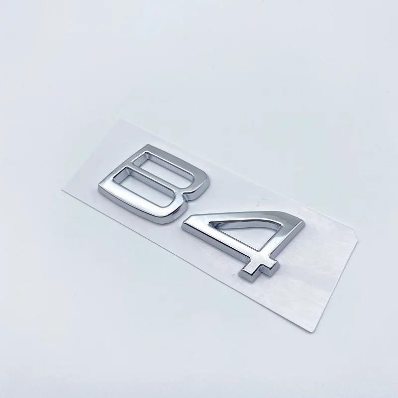 ABS Letters Numbers Emblem B4 B5 T4 T5 T6 T8 Trunk Lid Badge Decal Car Sticker for Volvo V60 Glossy Black Chrome