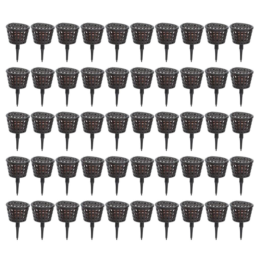 50Pcs Fertilizer Basket, Plastic Fertilizer Orchid Basket Garden Nutrition Cups Fertilization Container for Orchid Bonsai Flower Plant