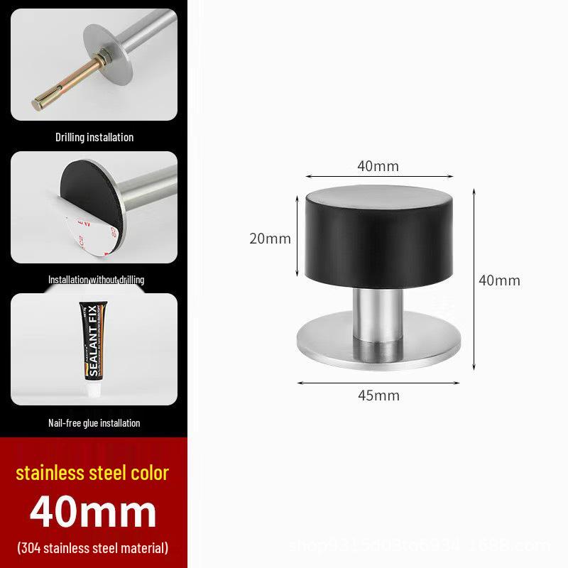 Silent Windproof Door Stopper and Holder - Anti-Theft and Anti-Collision Design