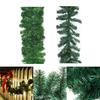 Hochwertige Grünfichte Weihnachtsgirlande Kranz für Wand- und Heimdekoration 2,7 m