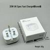 PD20W UK Foldable Fast Charger for Apple Phones