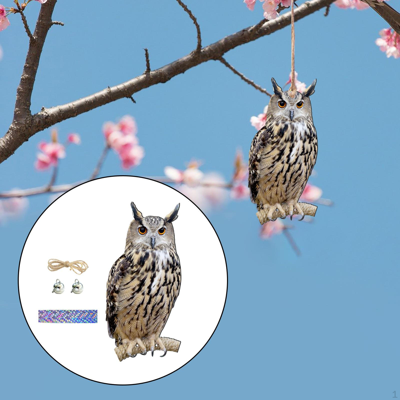 

Фальшива сова, реалістична прикраса, яка захистить від птахів у дворі на відкритому повітрі Style A