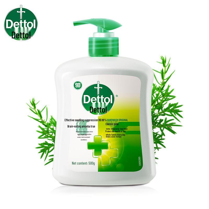 Dettol Antibacterial Hand Wash 500g - Moisturizing & Non-Drying for Children, Students, Adults