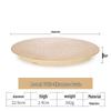 Japanese Style Melamine Bamboo Pattern Round Plate (3-Pack)
