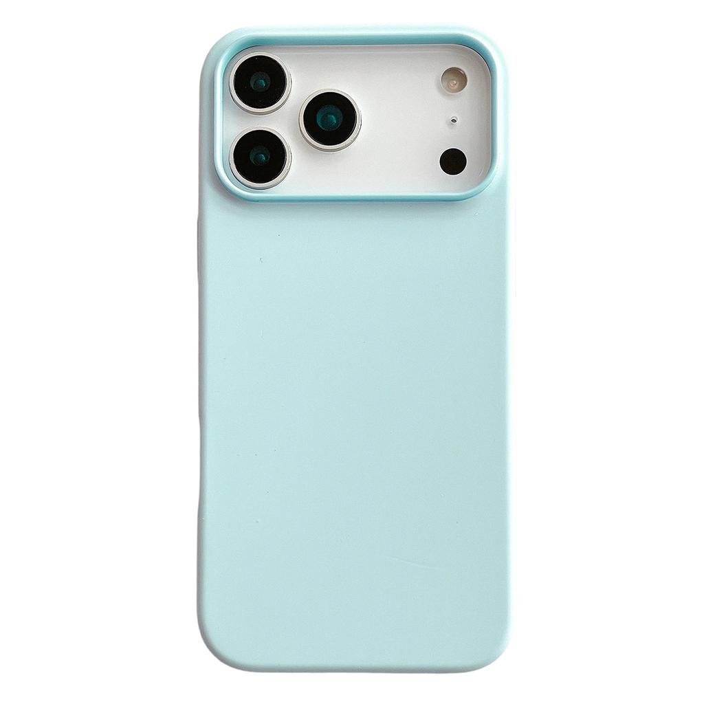 For iPhone 17 Pro Max Case Dual Color Liquid Silicone Phone Cover Large Camera Cutout