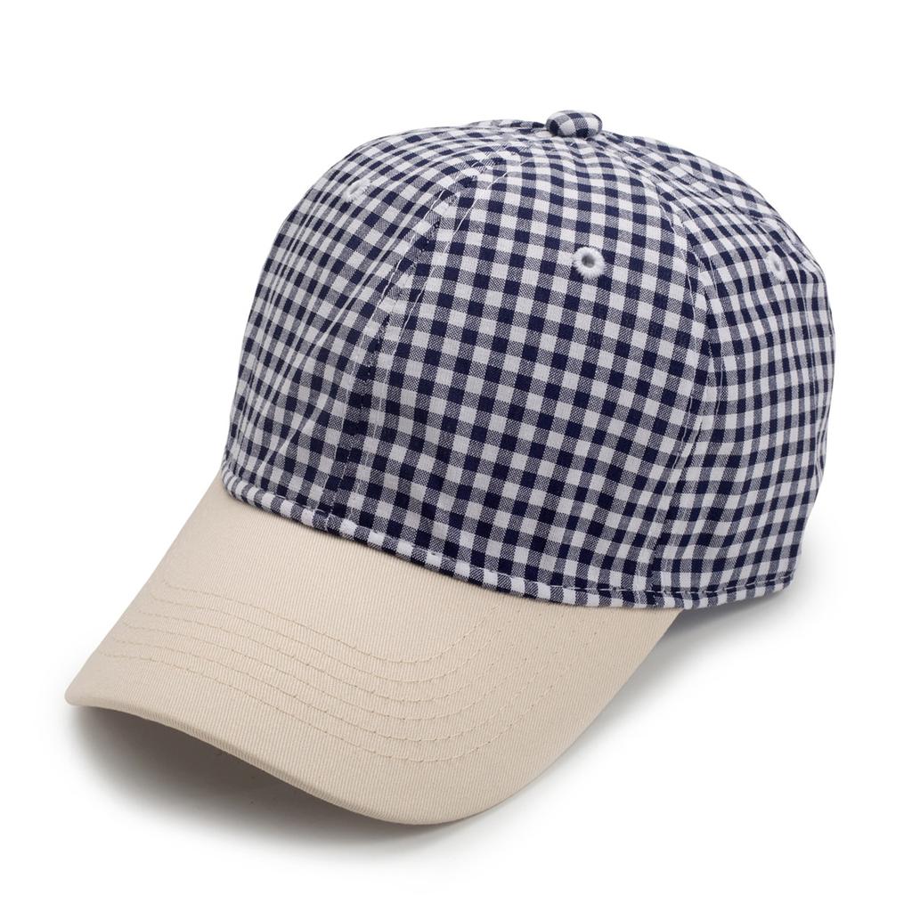 ins trendy versatile sunshade sun hat classic checkerboard printing baseball cap children