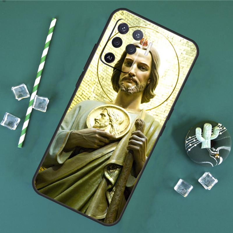 San Judas Case For Oppo A40 A60 A80 A16 A76 A96 A18 A38 A58 A78 A98 A91 A15 A17 A74 A94 A54 A57S Cover